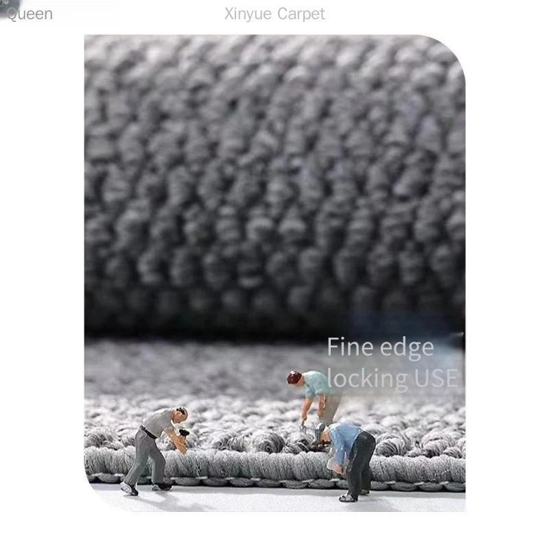Non-Slip Wear-Resistant Sisal-Style Rug for Bedroom, Living Room, and Coffee Table - Easy-Care and Durable