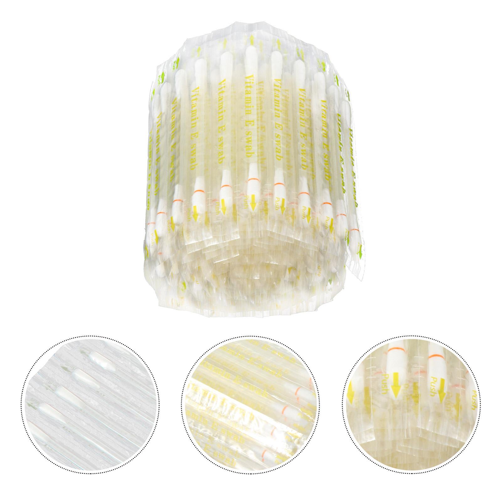 

100 шт. ватных палочек с витамином Е, одноразовые аппликаторы с витамином Е для и зубов