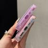 2in1 Card Holder Slot Wallet Po Pocket Clear Candy Color Case For iPhone 16 15 14 13 12  Pro Max TPU+PC Shockproof Cover