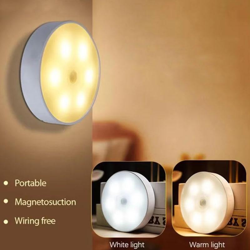Sensor LED Night Light USB Rechargeable Night Lamp For Kitchen Cabinet Wardrobe Lamp Staircase Wireless Closet Light