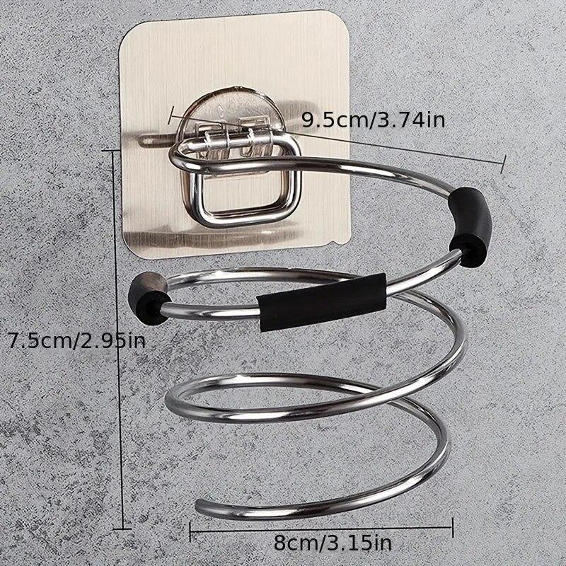 

Держатель для фена для ванной комнаты Бесплатная перфорация Держатель для инструментов по уходу за волосами Клейкое настенное крепление Инструменты для парикмахерских