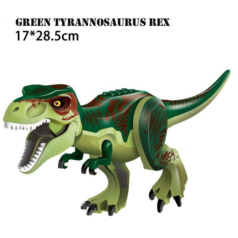 Lego große Partikel Bausteine ​​Stegosaurus Dinosaurier Jurassic Park Tyrannosaurus Rex zusammengebaut