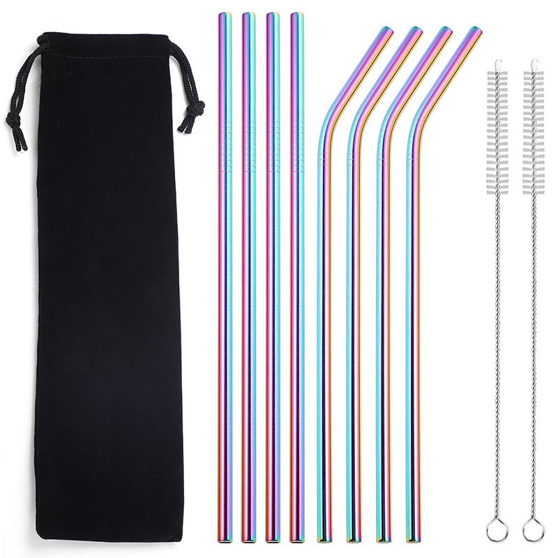 Reusable Tubes Metal Drinking Straws Straw Multi-time Straw Stanley Cup 304 Stainless Steel Straws XG002