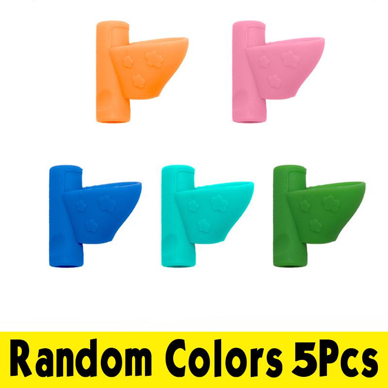 3/5 Pack Silicone Pen Holder For Kids Ergonomic Design For Handwriting Posture Correction Writing Aid Children Learning Practice