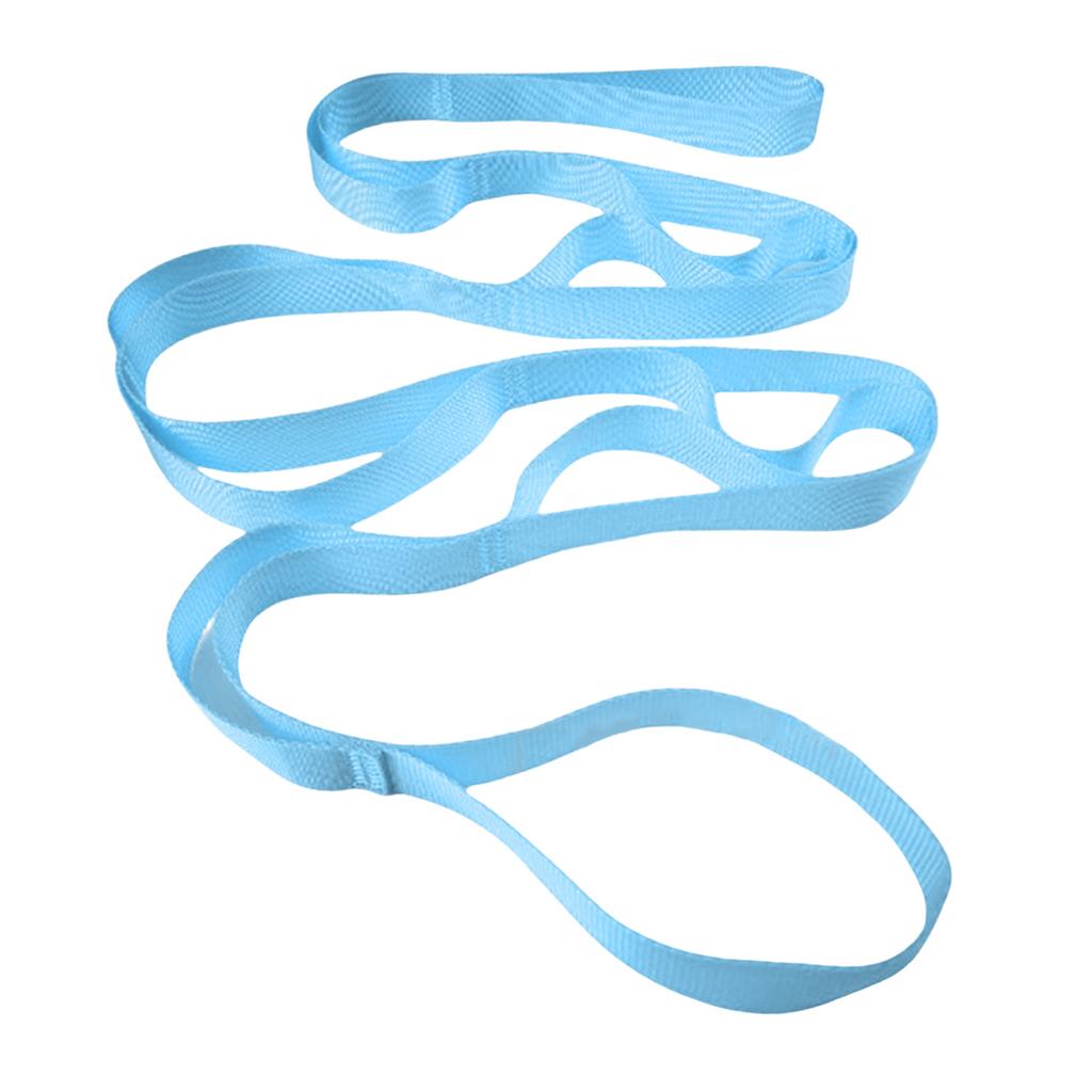 Stretching Strap Yoga Strap for Physical Therapy, 10 Loop Yoga Strap for Stretching Not-Elastic Exercise Stretch Strap