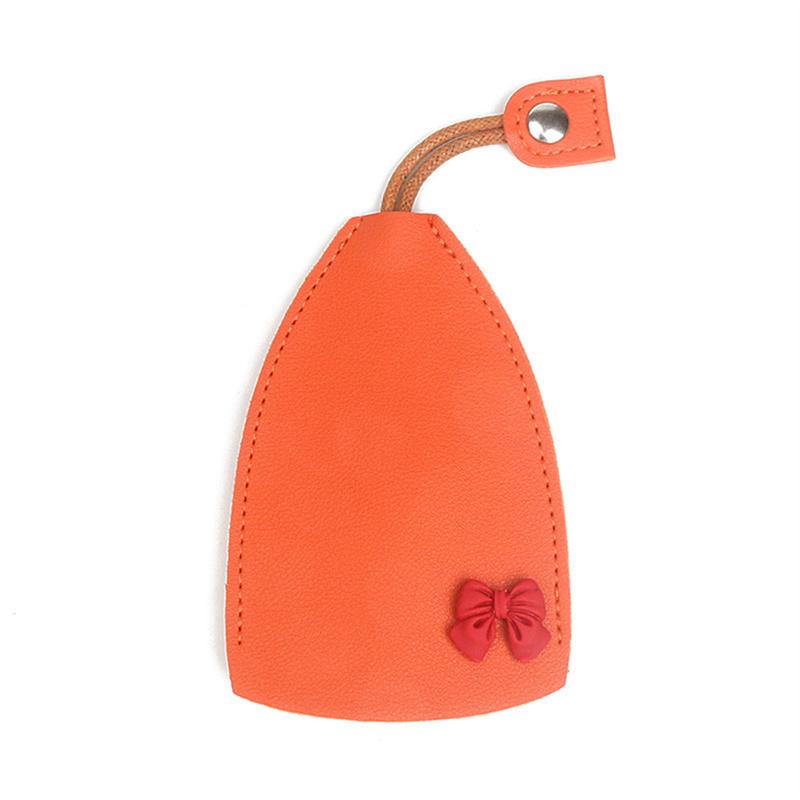 Cute Pu Leather Car Key Case Pull-Out Car Keychain Bag Large-Capacity Personalized Keychain for Women Car Key Cover