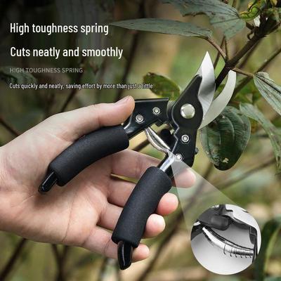 Heavy-Duty Stainless Steel Labor-Saving Pruning Shears for Garden and Bonsai, Multi-Functional Power Shears for Thick Branches