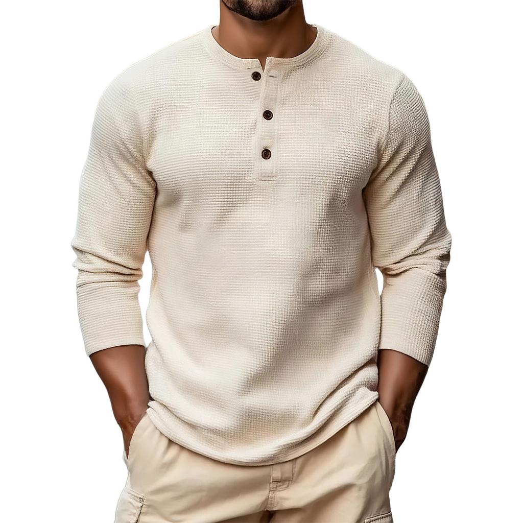 Men's Hoodie Loose Long Sleeves Round Neck