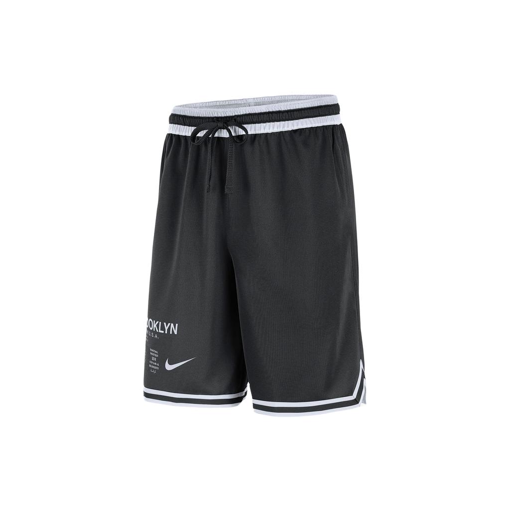 Nike NBA Brooklyn Nets Courtside Dri-FIT Moisture-Wicking Loose Basketball Shorts Men Bottoms Black CV5529-010