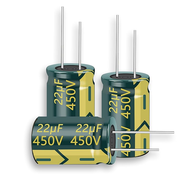 10pcs 450V 10UF Capacitor 10X17MM(0.39x0.67in) High Frequency Aluminum Electrolytic Capacitors for TV, LCD Monitor, Game