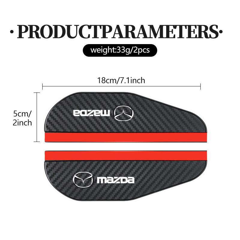 For Mazda Car Rear View Mirror Rain Shield Shade Cover Silica Gel Strip Axela Speed 6 CX3 CX4 CX5 CX7 CX8 CX9 MS Demio FF9