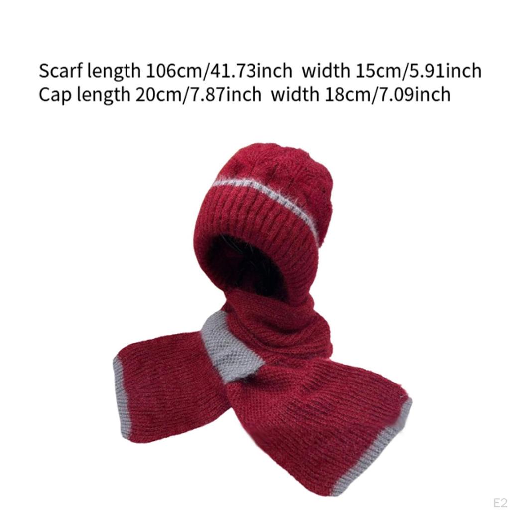 Womens Hoodie Scarf Stylish Headwear for Cold Weather Travel Walking Cycling