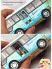 Children's Double-Decker Bus Toy: Convertible Police/Sightseeing Model with Openable Doors, Sound, Light & Inertial Motion
