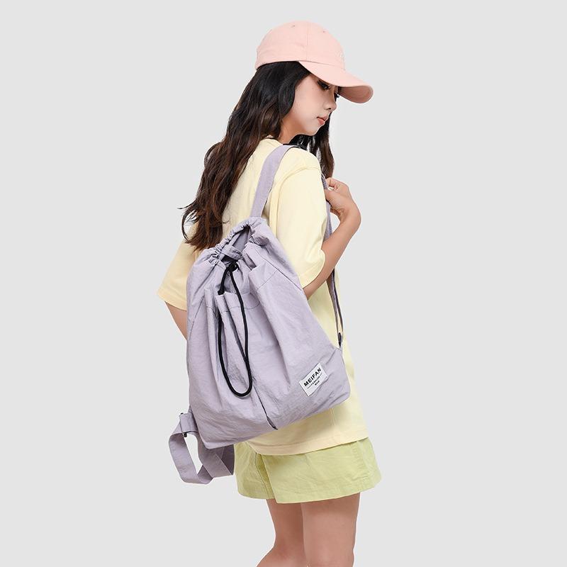 New Versatile Backpack Travel Backpack Large Capacity Bag Casual Light Cloth Bag Women's Sports Backpack