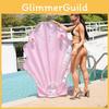 Sparkling Seashell Floating Mat Pink Pearl Adult Float Large Cushion Swim Ring
