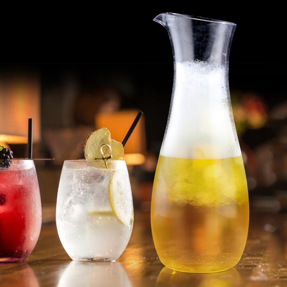 Narrow Neck Acrylic Pitcher Transparent Beverage Carafe Practical Juice Bottle  Party