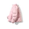 Winter Casual Simple Solid Color Thickened Cotton-padded Clothes Loose Version Cotton-padded Clothes Stand-up Collar Cotton-padded Clothes