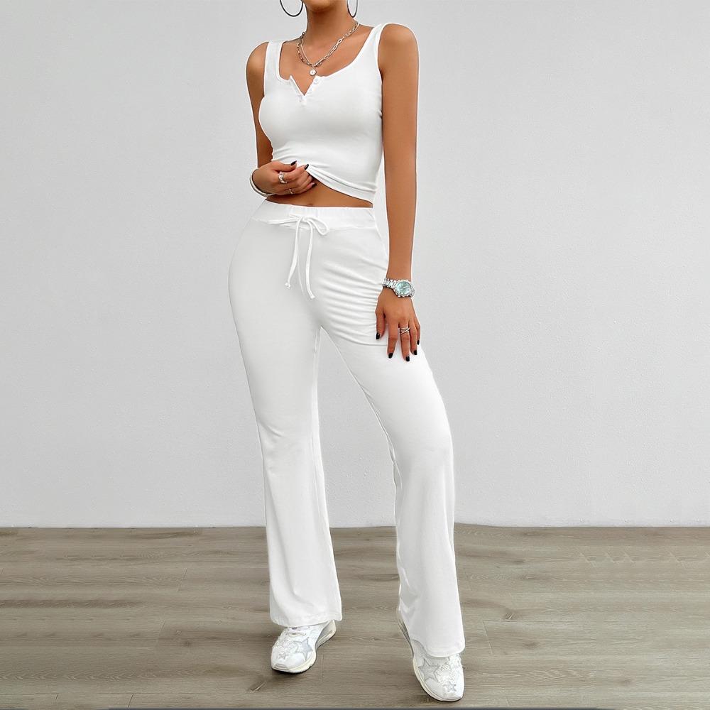 Spring and Summer Casual Solid Color Slim Vest Suit