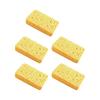 5Pcs Durable Cleaning Sponge Efficient Cotton Pulp Portable Oil-resistant Dishwashing Pad for Home