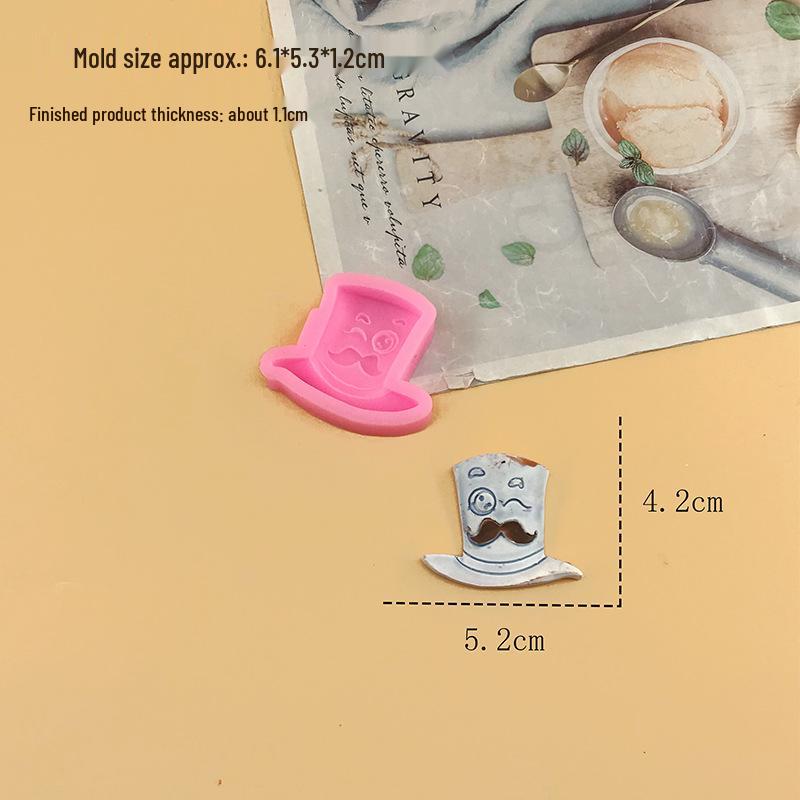 Silicone Mold for Hat, Bow Tie, Collar Cake & Chocolate Fondant