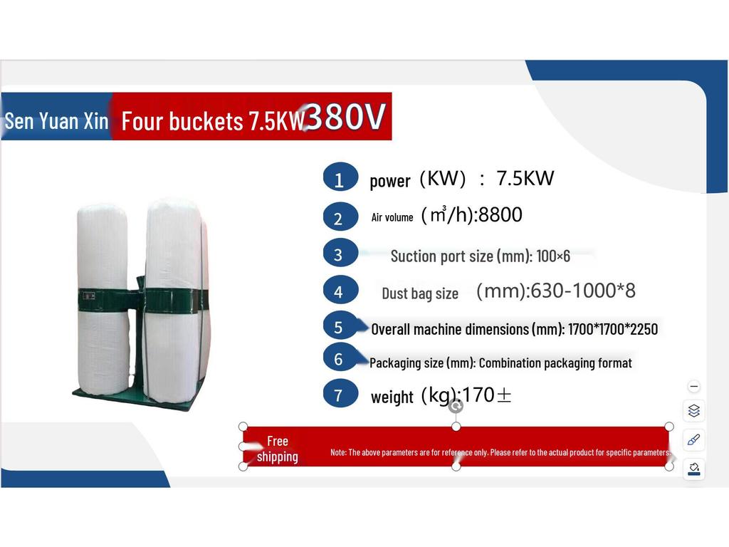 Industrial Power Dust Collector for Workshop and Engraving Machines