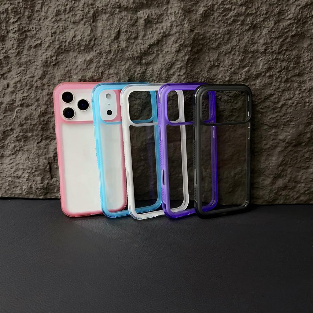 For iPhone 17 Pro Max Case Shockproof TPU+PC Phone Back Cover