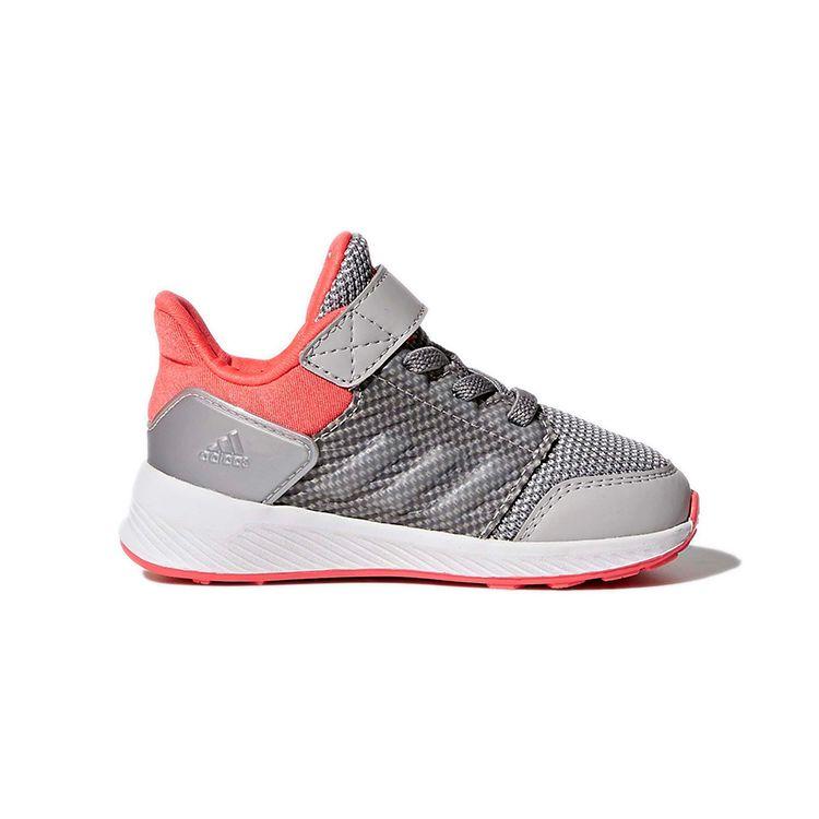 Adidas Rapida Comfortable Durable Low-Top Walking Shoes Baby Shoes Gray Pink BY9027