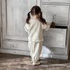 Toddler Girl Korean Lace Spring Hoodie Two-Piece Set (2026)