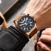 CURREN Man WristWatch Chronograph Calendar Sport Men Watch Military Army Gold Top Brand Luxury Genuine Leather Male Clock 8392