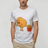 Funny Potato Farting Frenc TShirts Unisex Vintage Pure Cotton Tee Shirt O Neck Short Sleeve T Shirt Graphic Tops