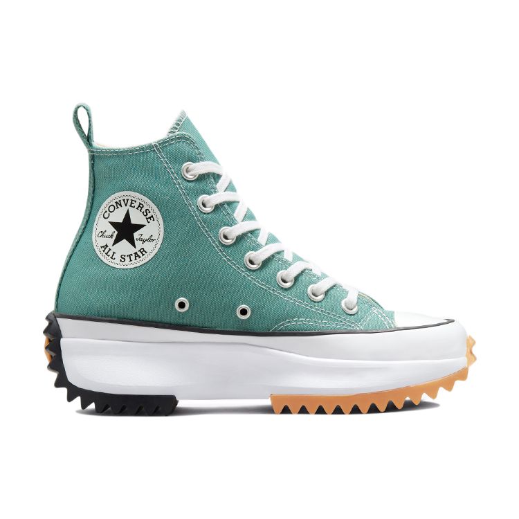 Converse Run Star Hike Platform High Jade Unity Unisex Sneakers Green Black White 172726C