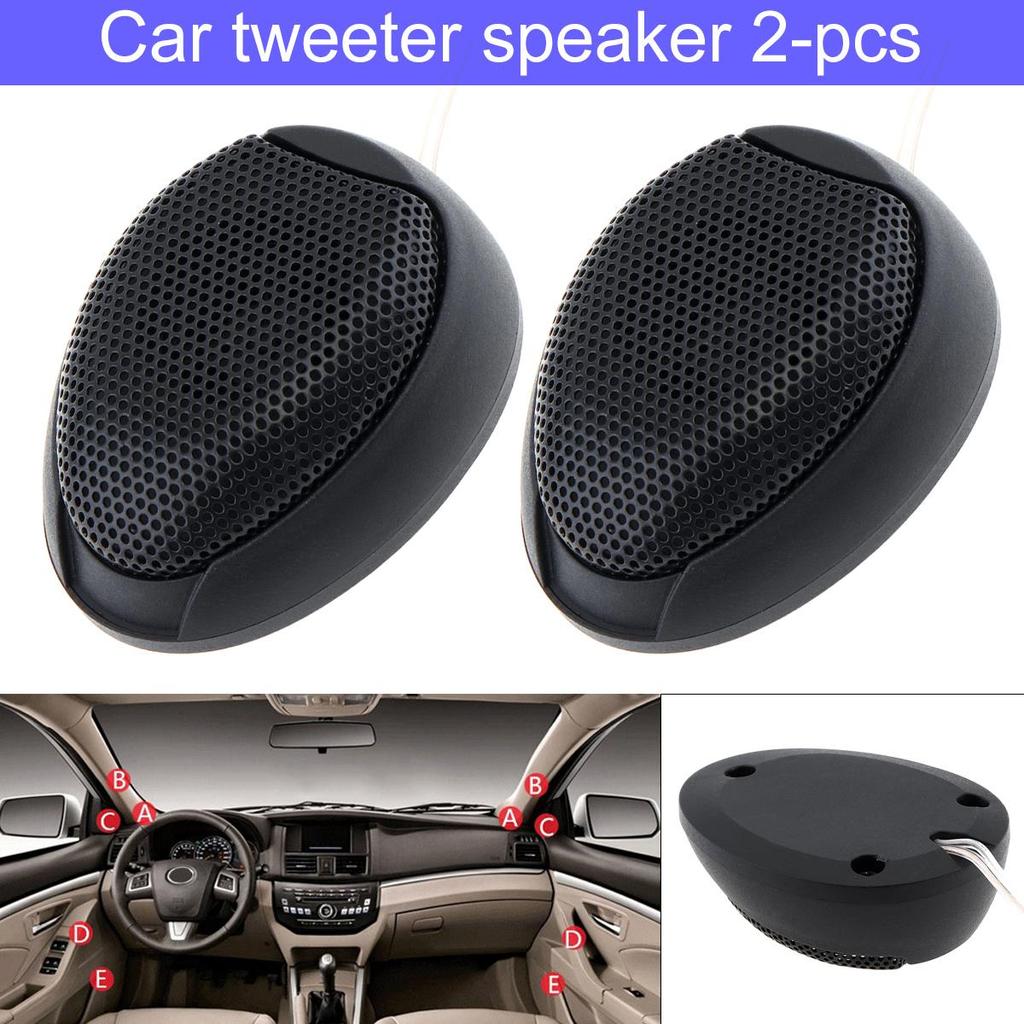 2pcs Universal 1000W TW-106 High Efficiency Mini Dome Tweeter Speakers for Car Audio System