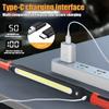 High Lumen Rechargeable LED Work Light Magnetic Flashlight with Swivel Base 360°Hook Waterproof for Car Repair Camping Emergency