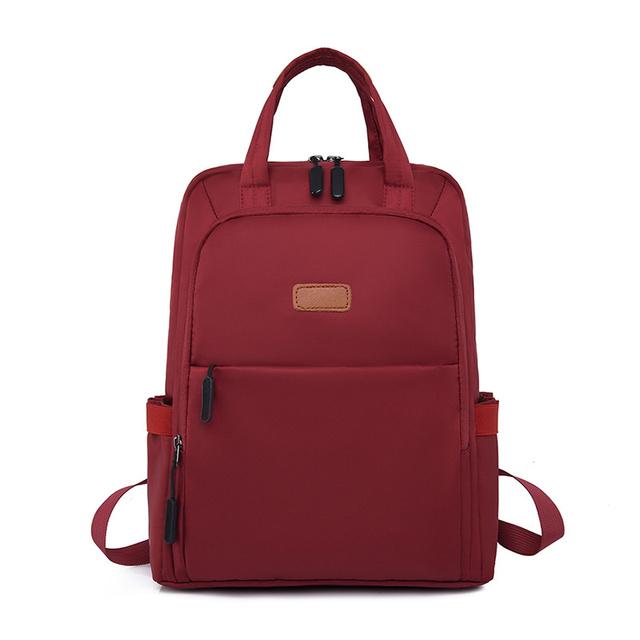 Женская сумка и рюкзак Оксфордский мини-однотонный женский рюкзак Черные повседневные — фото 9