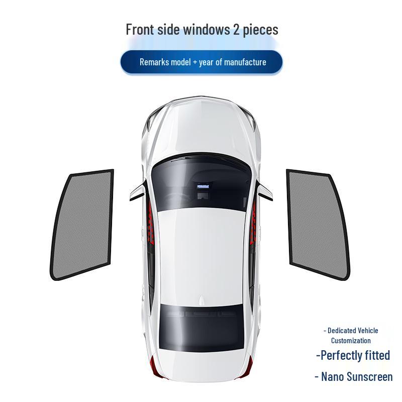 Fortuner Side Window Magnetic Mesh Sunshade with UV and Heat Protection