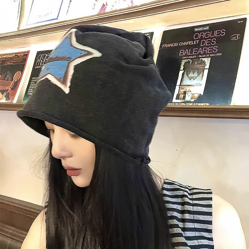 

Old Spice Girl Rivet Pentagram Hat Star Embroidery Patch Pile Hat Maillard Female Face Small Cold Hat Yabi M（56-58cm） армія зелений колір