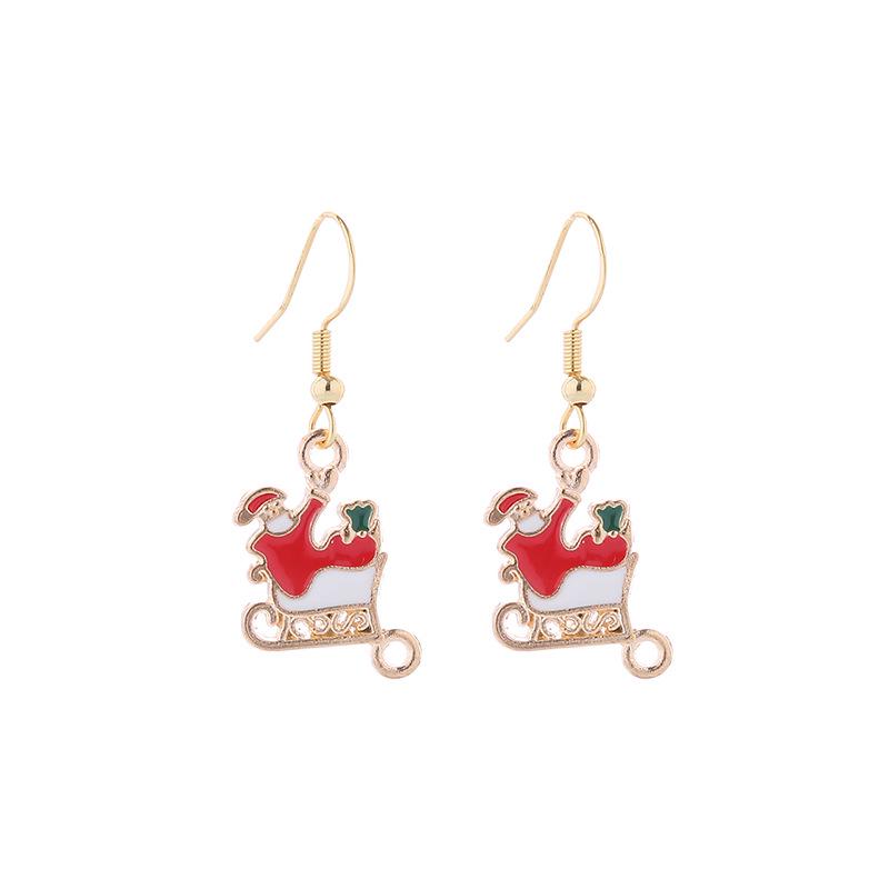 Christmas Earrings: Small Santa, Reindeer, Snowman Studs