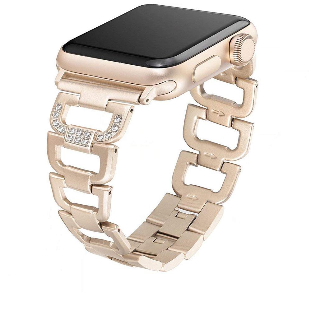 Metallarmband für Apple Watch Band 45mm 41mm 44mm 40mm 46mm 42mm Diamant-Armband iWatch 11 10 9 8 7 6 5 SE Serie Ultra 3 2 49mm