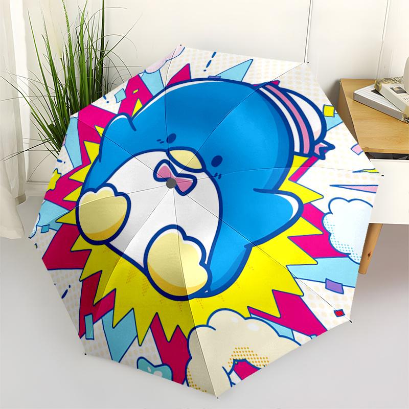 

1pc Kawaii Penguin Pop-Up Umbrella: Automatic Opening & Closing, Foldable Design, Outdoor Use, Festive Gift for Fans & Travelers.F033