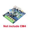 Raspberry Pi CM4 Baseboard: Dual RJ45, Quad-Isolated RS485, USB 2.0 Expansion