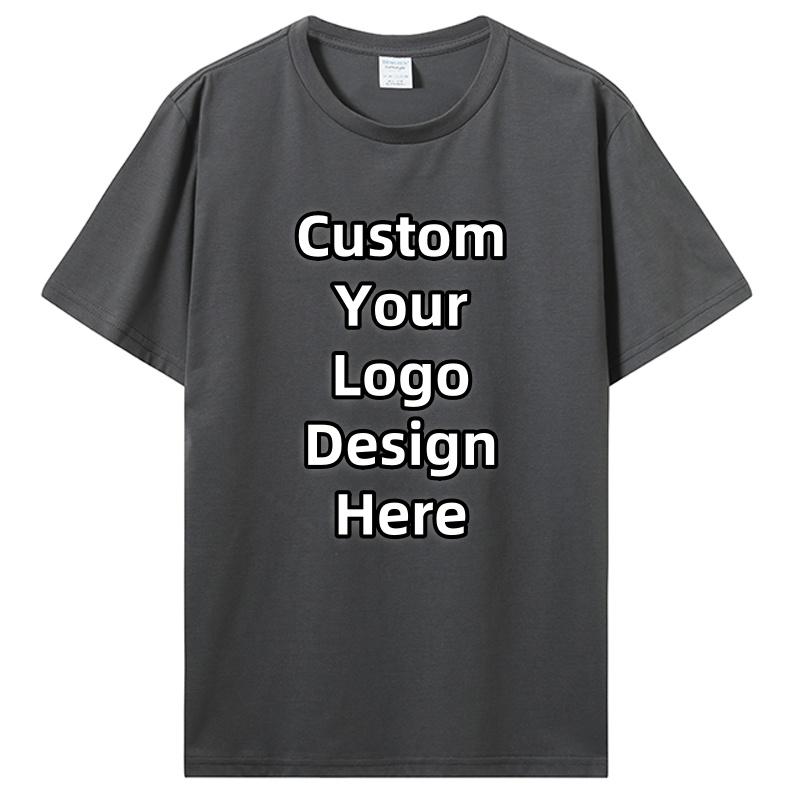 Custom T-shirt Design Your Own Text Logo Professional Image Processing Cotton Men Women Personalized T Shirt Gifts Clothing
