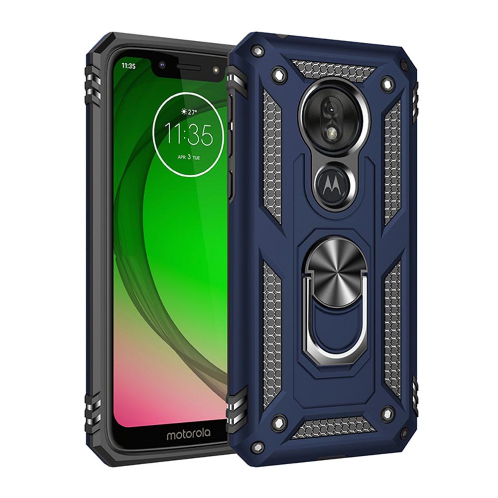 

Чехол для Moto G7 Play для Motorola Moto G6 G7 Plus G8 Power Lite G9 Play, чехол с кольцом-держателем для Moto E5 E6 E6S E6i E7 Power For Moto G7 Play синий