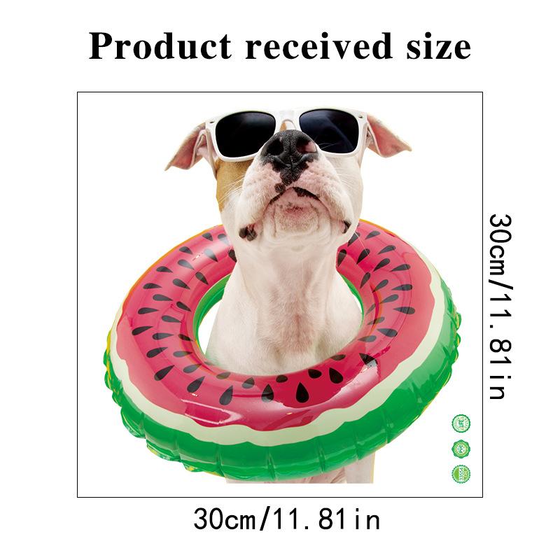 10 Styles Summer Seaside Vacation Wall Stickers Beach Sunset Stickers Toilet Stickers Self Adhesive Waterproof