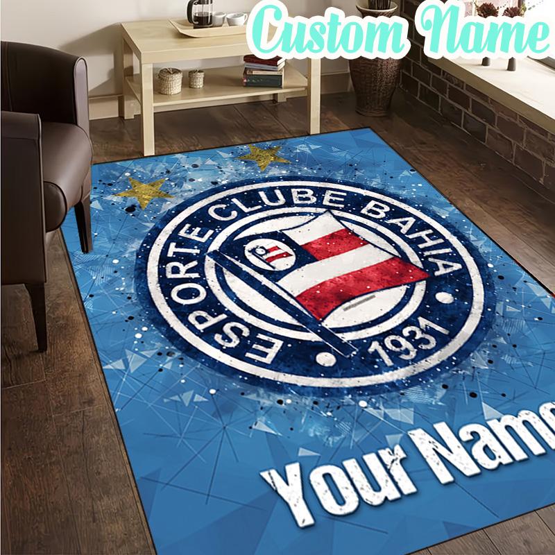 Custom Name Esporte Clube Crest Rug, Office Rug, Chair Rug, Carpet for Living Rooms, Doormat Game Rug Home Decor Christmas Gifts