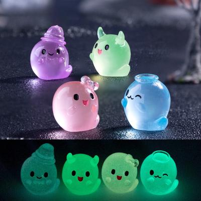 Mikro-Landschaft Leuchtender Kleiner Geist Niedlich Partikel Dekoratives Hängeaccessoire Mini Halloween Figur