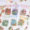 6 Style 40 pcs/Bag PET Stickers Hot Stamping Plant Flower Theme Mug Mobile Phone Decorative Handbook DIY Collage Stationery