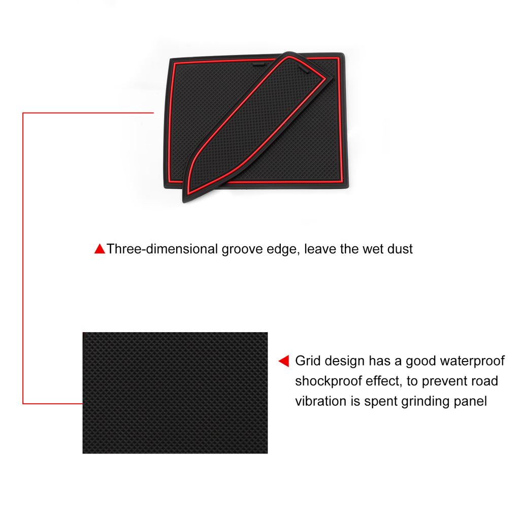 For Kia K4 2026 Car Gate Slot Mat Interior Accessories Non-Slip Mats Cup Holders Protective Pads