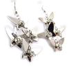 Les Trésors De Lily [J6724] - Boucles Créateur 'Papillons' argenté