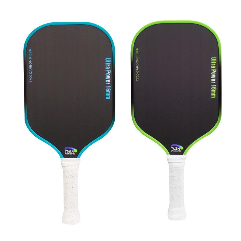 Carbon Fiber Pickleball Paddle Set T700 With Sandblasted Face 2 Paddles 4 Balls 1 Carry Bag Adult Training