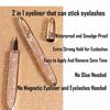 Easy to use 2 in 1 Lash Glue Liner Pen Self-adhesive Magic Eyeliner No Glue Magnetic Needed